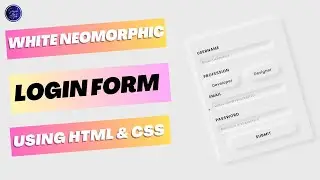 Pure CSS Neomorphism Login Form | HTML CSS