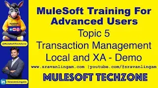 Topic 5 :Transaction Management in Mule 4 @sravanlingam | #MuleSoft #mule4 #mule #sravanlingam