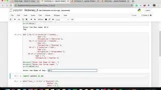 Create Dictionary in Python (Urdu/Hindi)Nested Dictionary, Pandas , DataFrame,Take input from Users