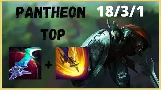 PANTHEON TOP IS NEW META-League of Legends Gameplay