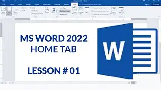 Microsoft Word 2022 Home Tab Tutorial 01 | Word Complete Course in English