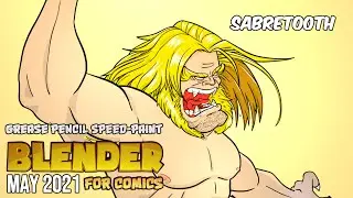 Blender Speedpaint - Sabretooth