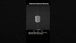 Blender Important keyboard shortcuts