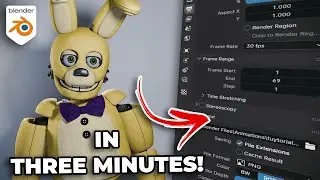 How to Render FNaF Animations in Blender!