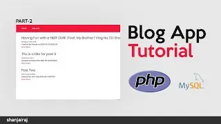 PHP and MySQL Blog App Tutorial #2 CRUD App  Build an App with Vanilla PHP