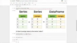 How to assign name to the series  and  combine many series to form a dataframe?