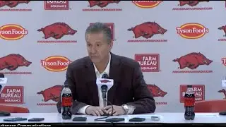 John Calipari Postgame Press Conference - Arkansas 76, Lipscomb 60