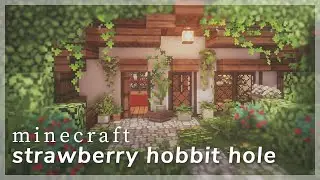 [Minecraft] Strawberry Hobbit Hole 🍓🍨 - Speedbuild | CIT Resource Packs