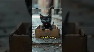 Котёнка бросили, потому что он родился чёрным. 💔