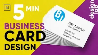 Business Card Design in 5 minutes / InDesign Tutorial