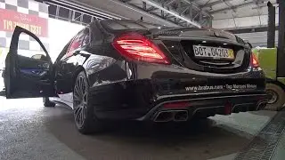 BRABUS 850 6.0 BiTurbo S63 AMG - Start, Revs, Acceleration!