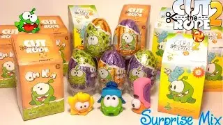 МНОГО сюрпризов АМ НЯМ Cut the Rope Коробочки Сюрпризы Киндер Сюрприз - OM NOM surprises blind boxes