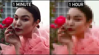 Editing A Photo in 1 Min vs. 1 Hour