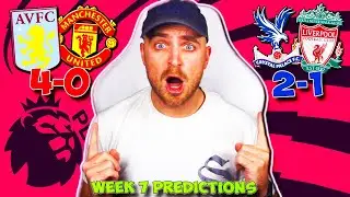 PREMIER LEAGUE 2024/25 WEEK 7 PREDICTIONS & TIPS | ASTON VILLA VS MAN UNITED & PALACE VS LIVERPOOL