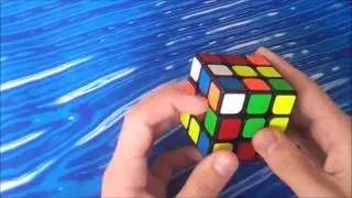 Rubik's cube example solves (white cross)