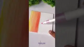 Scenery Paint with Acrylic Paint Markers #shorts #painting #satisfyingcoloring