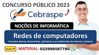 Redes de computadores | Conceitos de Internet e intranet |  Informática Cebraspe 2023 | INFORMÁTICA