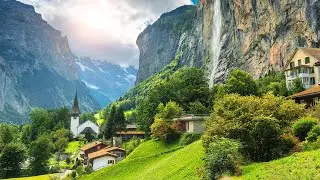 Lauterbrunnen, Switzerland Walking Tour 4K - The Most Beautiful Swiss Villages, Travel Vlog