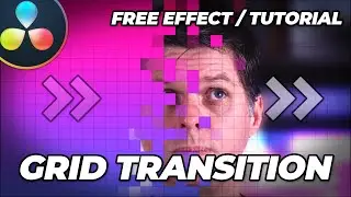 FANTASTIC GRid/BLock Transition & Effect / Davinci Resolve Tutorial 17 / Fusion