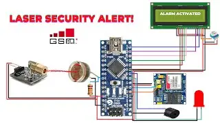 Arduino & KY008 Laser Based Security System | Laser Security System Using Arduino