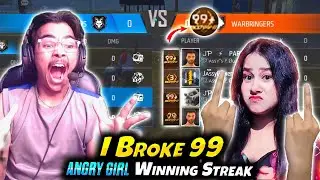 First Time Break 99 Winning Streak 😱Laka Gamer Vs Angry girl Youtuber 😡girl गुस्सा हो गया ||