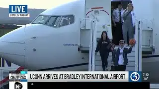 UConn Huskies touch down in CT