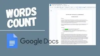 How to show word count in Google doc 2024