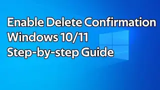 How to enable delete confirmation on Windows 11 (Manually and using Group Policy)