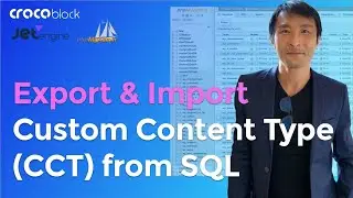 How to export and Import Custom Content Types (CCT) without any plugins