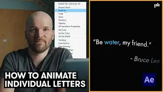 How to Animate Individual Letters – After Effects Tutorial