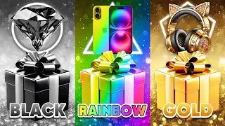 Choose Your Gift...! Black, Rainbow or Gold 🖤🌈⭐️ How Lucky Are You?