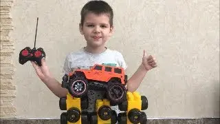 Машинка на пульте управления, испытание радиоуправляемой машинки, Game Cars on the remote control