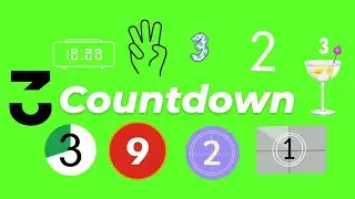 Animated Countdown GIF Green Screen Pack (Free Download)