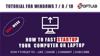 How to Fast Startup your Computer or Laptop Less Than 10 Second on windows 10 in Hindi