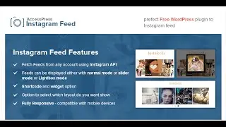 AccessPress Instagram Feed - Free WordPress Social Plugin ( Introduction Video) | WordPress Tutorial