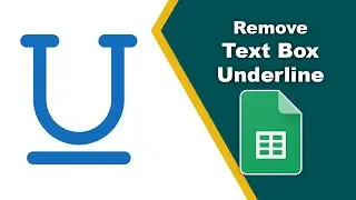 How to remove the underline from a text box in Google Spreadsheets