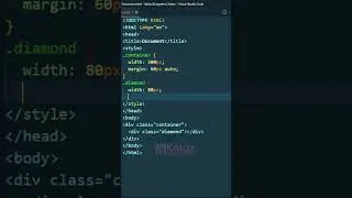 Coding HTML dan CSS: Shapes_Diamond