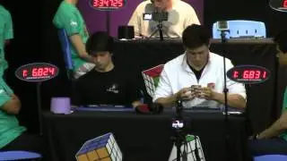 Kevin Hays vs. Feliks Zemdegs 7x7 Showdown at World Championships