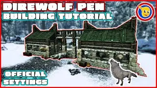 Ark: How To Build A DireWolf Pen | Building Tutorial | Official Settings