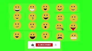 Green Screen 20 Emoji Part 1