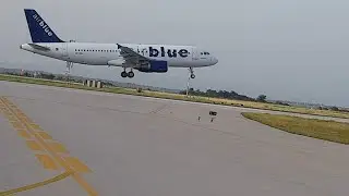 Air blue Landing and Takeoff at ISB Airport. #airblue #landing #azharhashmi