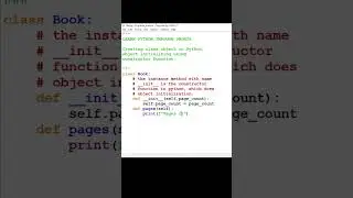 How to create class object in python #shorts #pythonoops #pythonobjectcreation #pythonobject