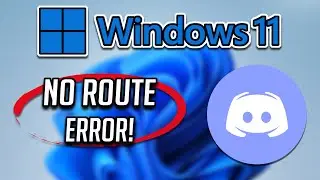 Solución Error No Route de Discord en Windows 11 - [2024]