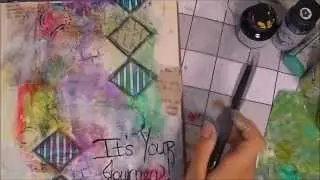 Art journal process video Your Journey