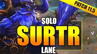 SURTR with This Build is BROKEN | SMITE 11.5 Solo Lane