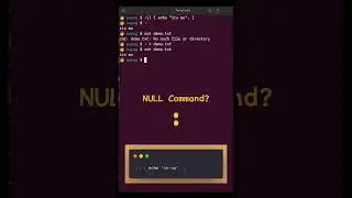 Linux! NULL Command (:)