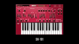 SH-101 • Roland Cloud • 20 Selected Factory Presets • VST Sounds Patches Playthrough • No Talking