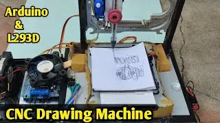 Arduino CNC Drawing Machine Project/ Arduino Uno/L293D Motor Driver/Computer DVD -ROM Stepper motor