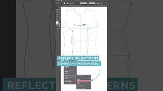 35/49 Reflecting Patterns - Digital #patternmaking  in #adobeillustrator  #fashiondesign