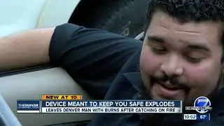 Denver men say auto safety device 'Crashsafe' exploded while charging phone